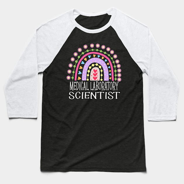 Medical Laboratory Scientist Rainbow Gifts Baseball T-Shirt by StudioElla